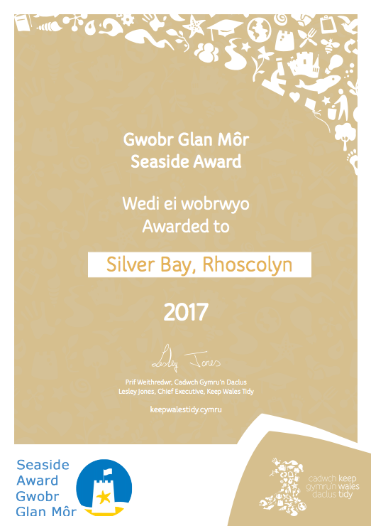 Silver Bay Seaside Award Anglesey
